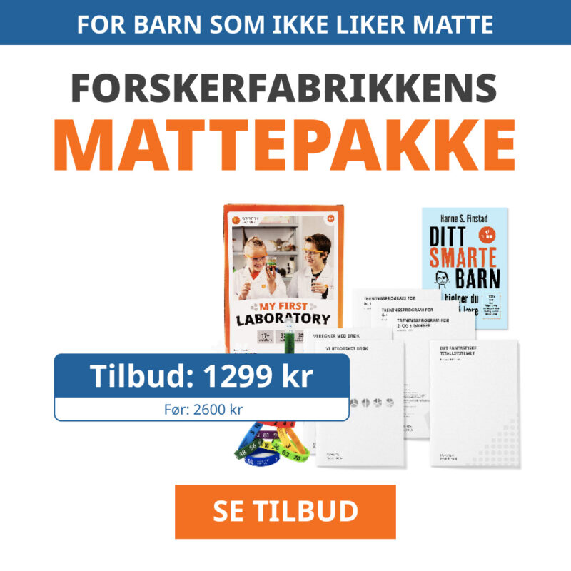 Forskerfabrikkens mattepakke - Tilbud 1299