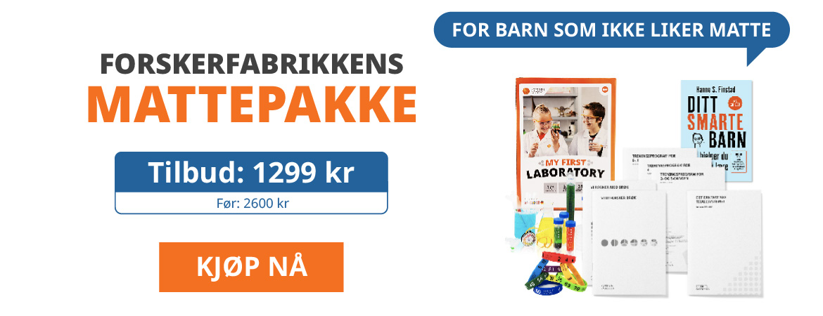 Forskerfabrikkens mattepakke - Tilbud 1299